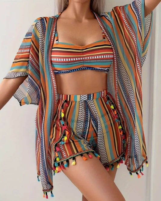 3-teiliges Bikini-Set „Boho Vibes“