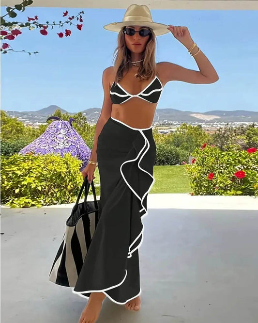 3-teiliges Set im Küsten-Chic-Stil